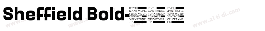 Sheffield Bold字体转换